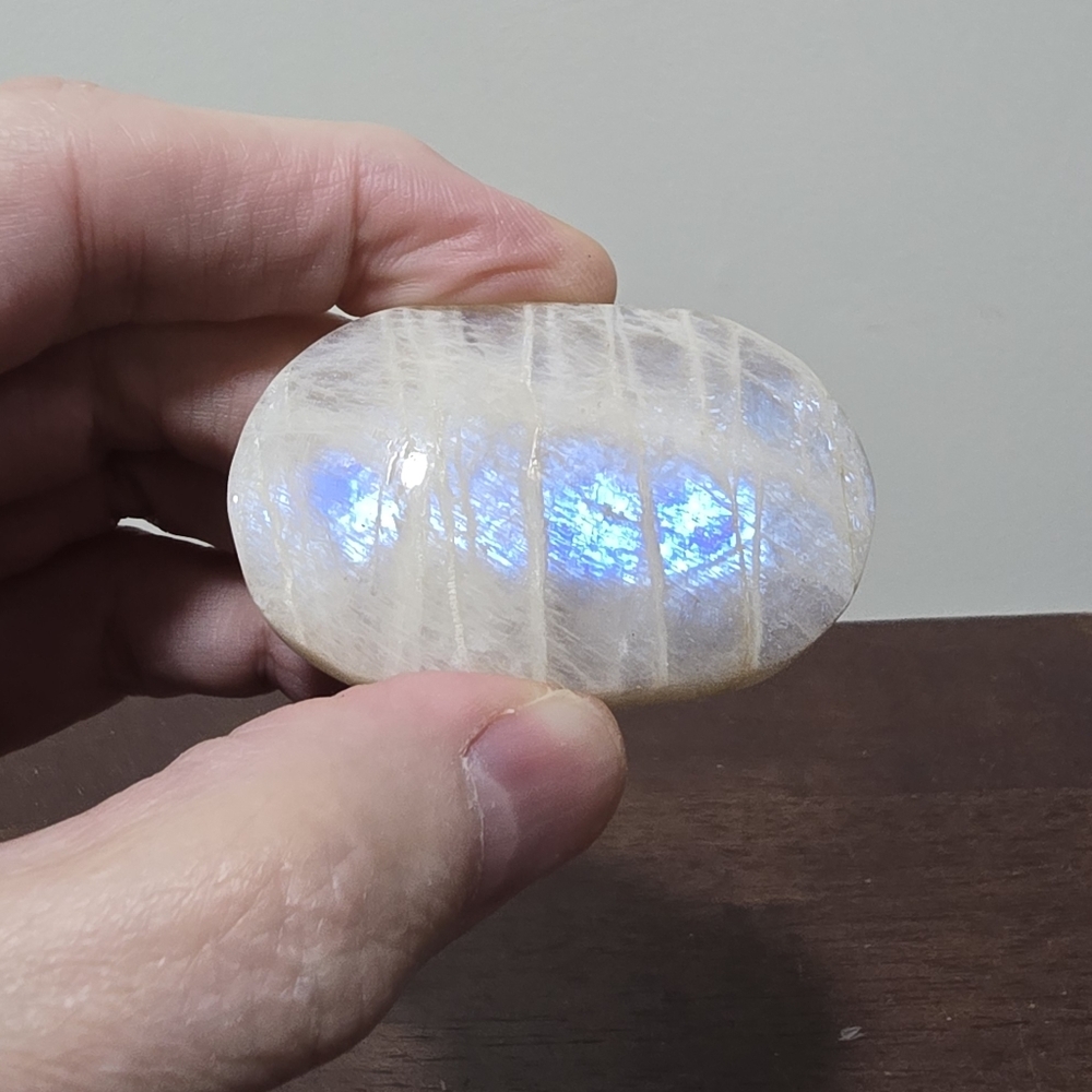 Moonstone Crystal Palmstone #B - Picture 3 of 5